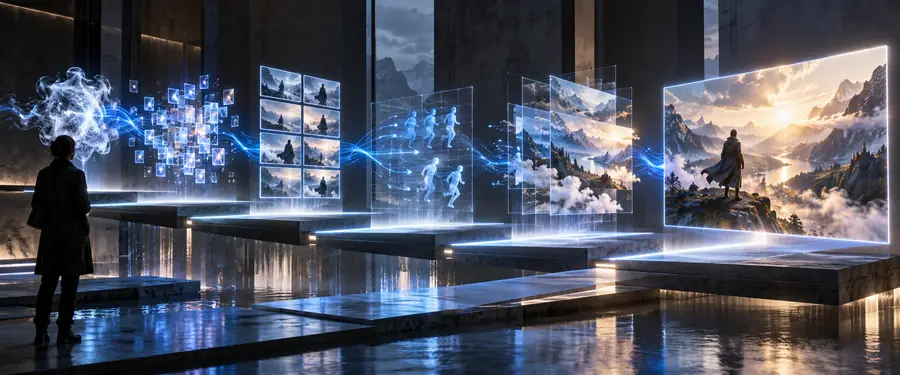 Image de guide d’architecture représentant un prompt vidéo et ses étapes